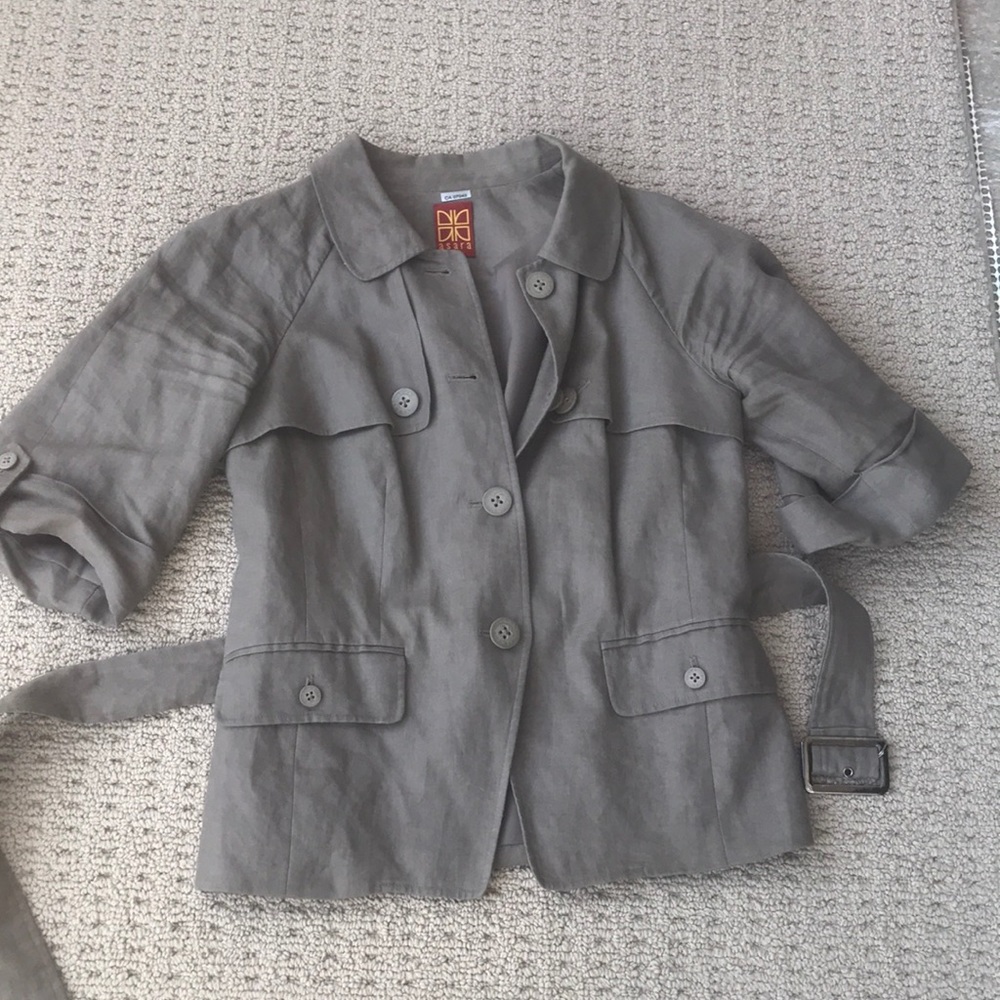 Asara Linen Jacket. - Picture 4 of 8